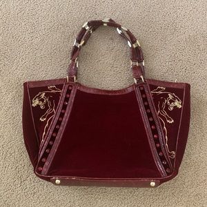 Red jaguar purse